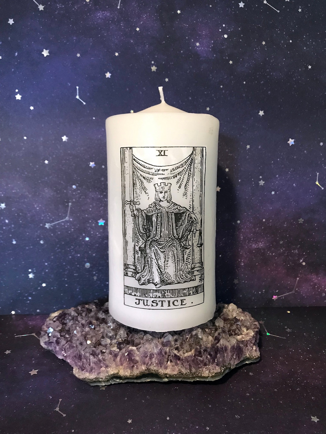 Justice - Libra Tarot Pillar Candle - Etsy