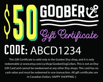 etsy goober collars