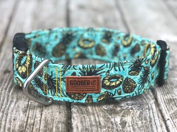 Pineapple Dog Collar made with rust proof stainless steel and marine grade materials Small-Large