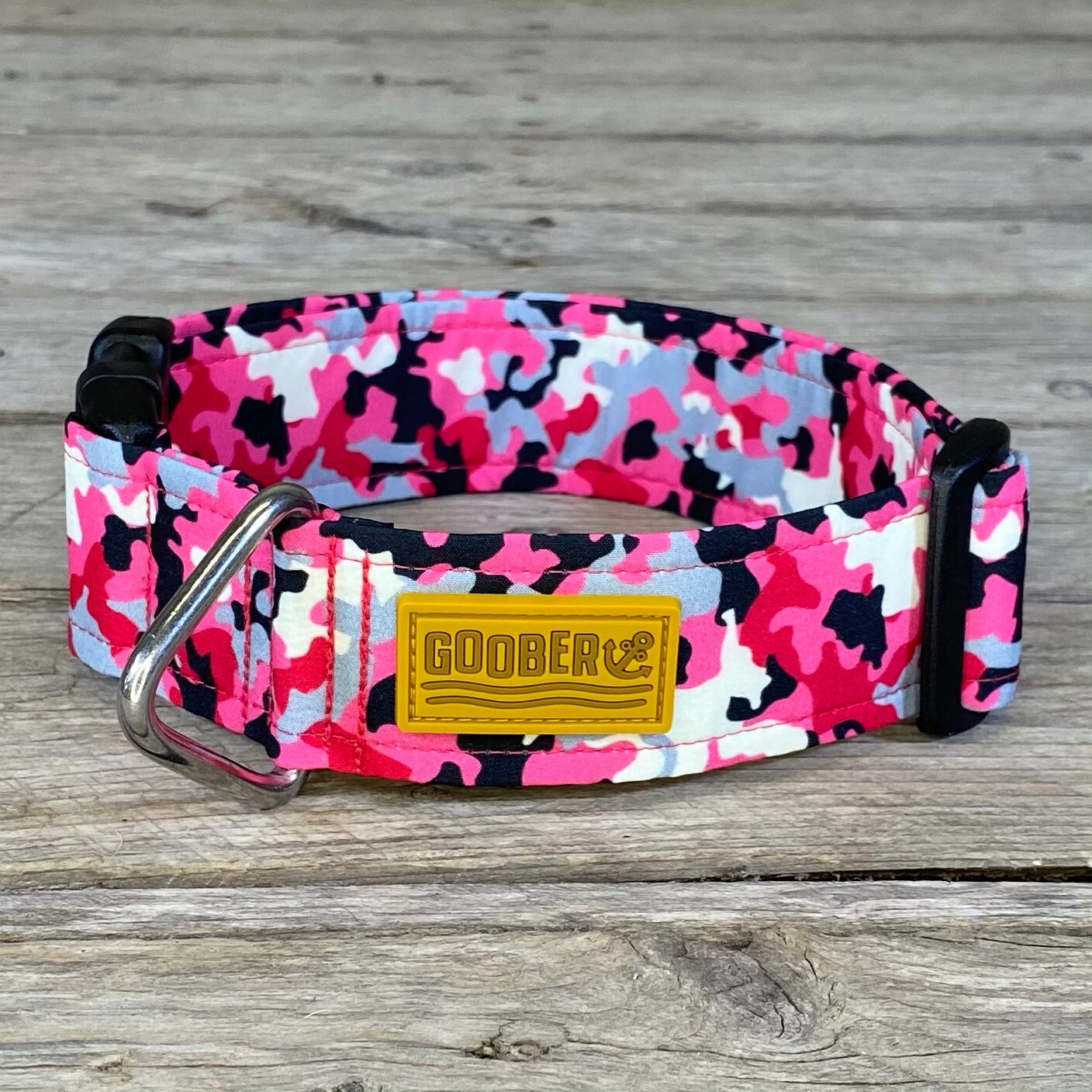 pink camo dog collar