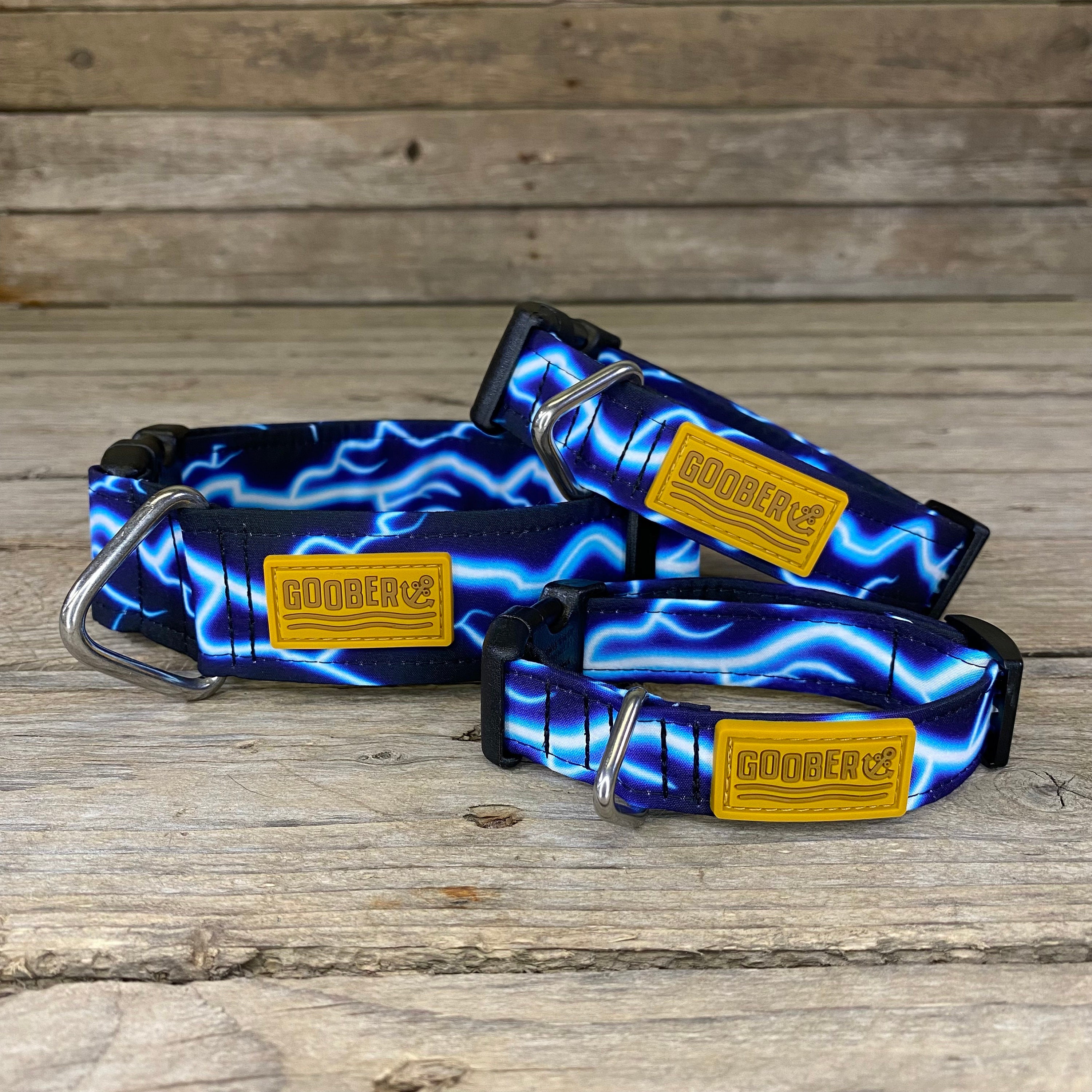 Lightning Bolt Dog Collar Personalized Dog Collar Water Etsy