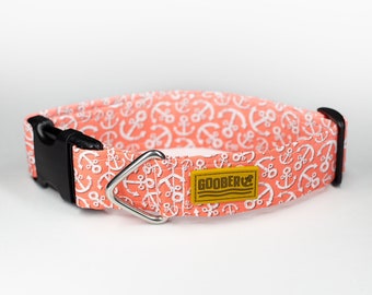 Call Me Matey Coral Dog Collar Personalized Dog Collar Water