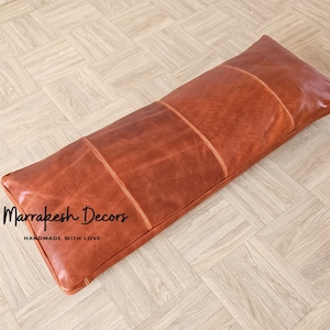 Custom Bench Cushions - Custom Bench Cushion,  Leather Bench Cushion, Custom Leather Cushion for Indoor or Outdoor Bench