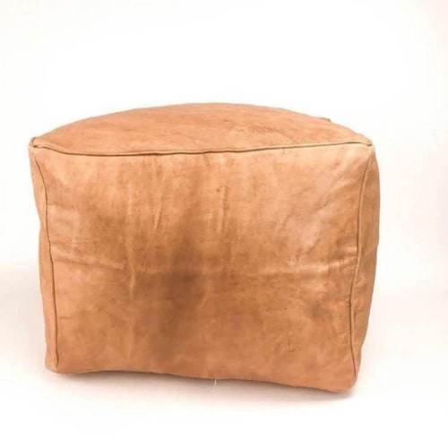 50% OFF Set of 2 Moroccan popular pouf, leather pouf,pouf handcrafted ,Ottoman pouf,handmade puff, moroccan pouffe,Square Poufs, pouf pouffe,ottoman