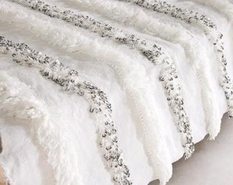 Wedding Moroccan Blanket, bedroom blanket,moroccan throw blanket,Handira blanket,Home decor, Boho, Christmas present gift
