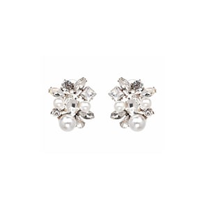 Diamond & Pearl 'Diamond Burst' Earrings | Inspired Pearl Diamond Statement Earrings - Royal RepliKate by Kate, the Duchess of Cambridge