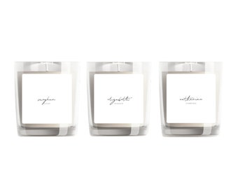 Set of 3 Royal Inspired Candles | Queen Elizabeth, Kate Middleton, Meghan Markle Sustainable Coconut Wax Candle Gift Set