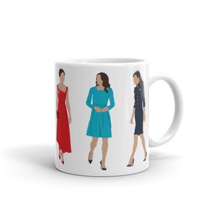 My Royal Closet 'Artist Series' Princess of Wales /Duchess of Cambridge & Cornwall (Kate Middleton) Fashion Print Mug