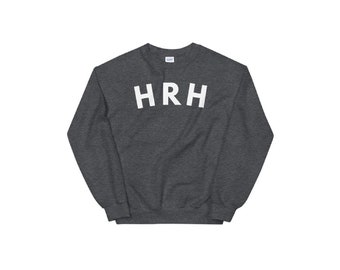 Sudadera HRH en gris brezo / inspirada en Meghan Markle, sudadera de royalty en gris