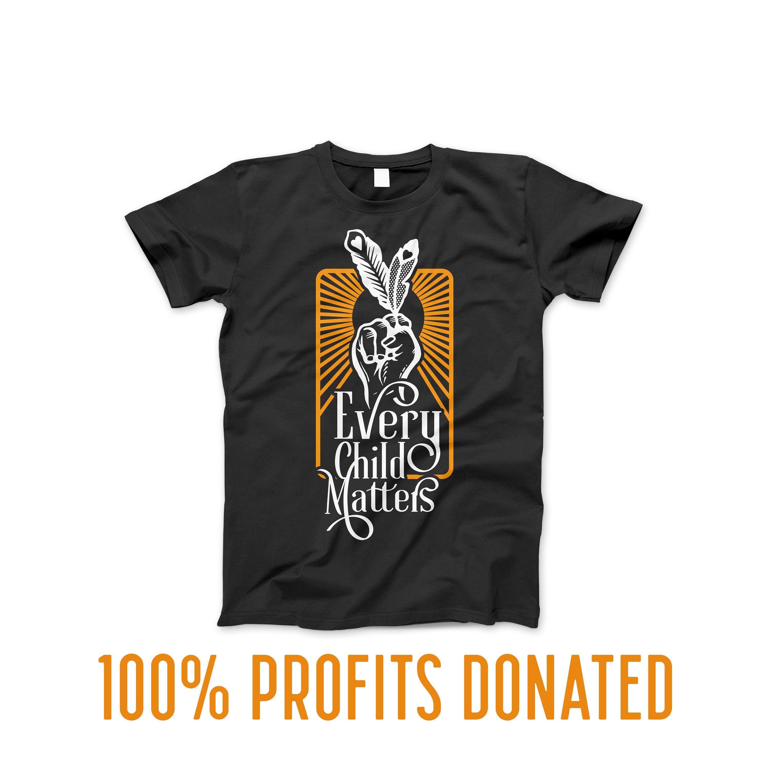Every Child Matters Orange Shirt Day in Black - Indigenous Owned - 10…