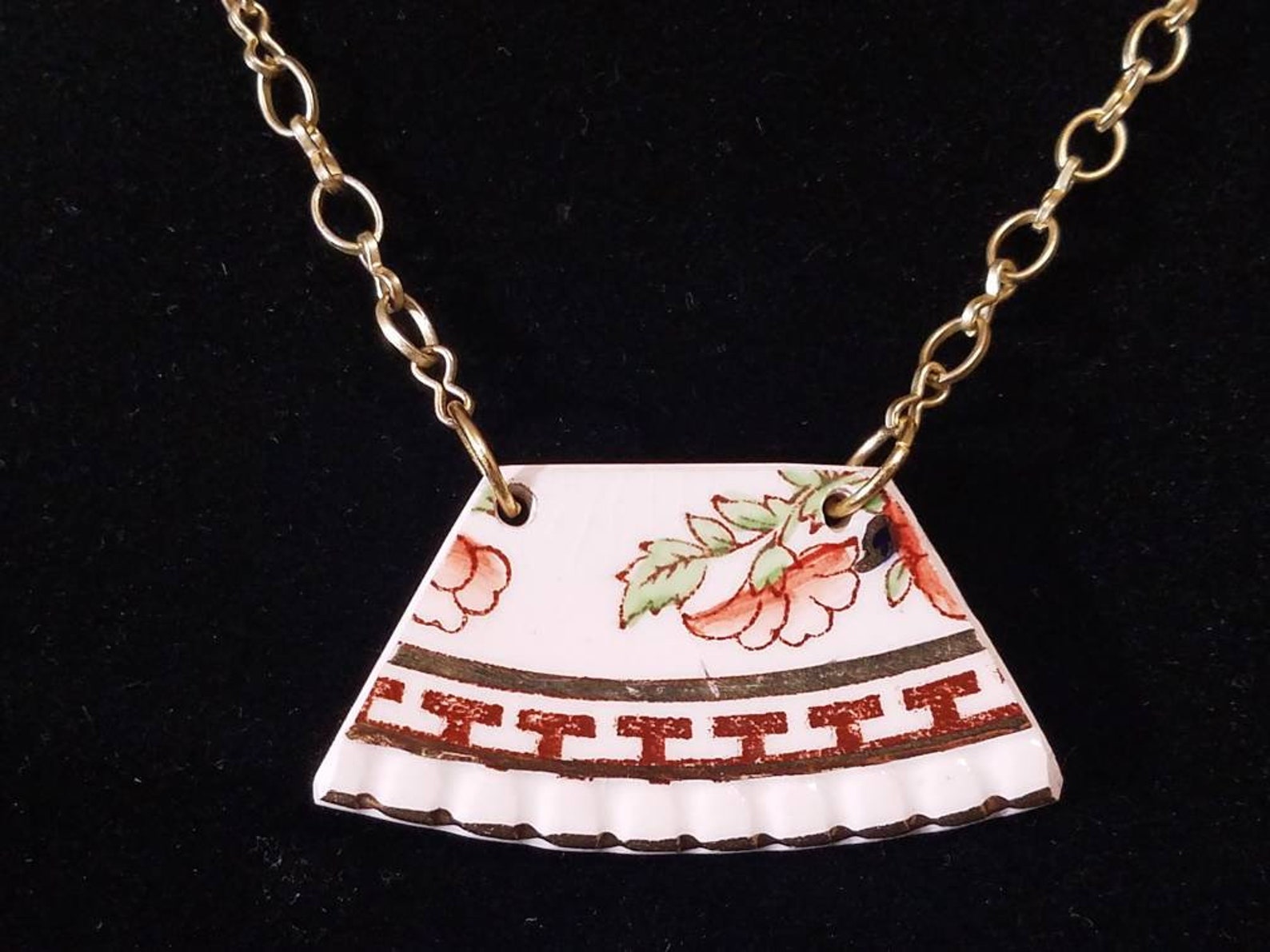 Collar de cerámica Brocken China. Etsy