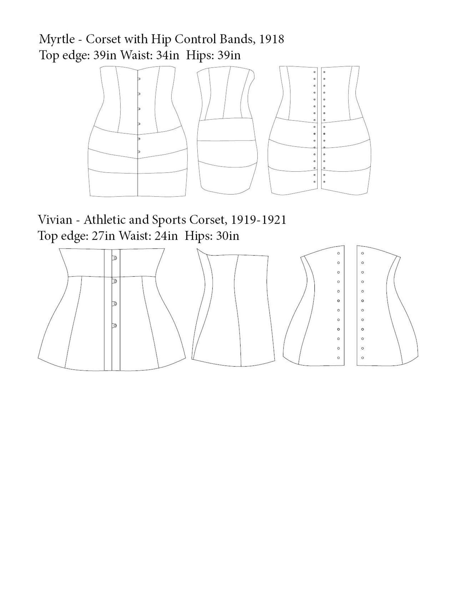 10 Unique 1910s and WW1 Corset Patterns and 1 Brassiere | Etsy