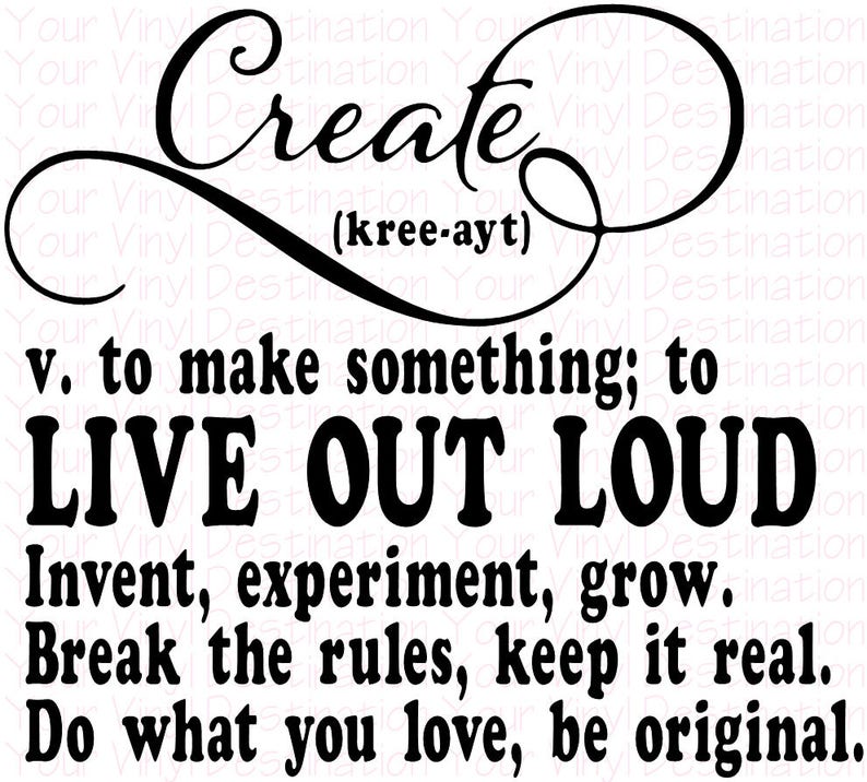 Create Definition Decal Etsy