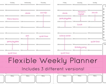 Flexible Weekly Planner