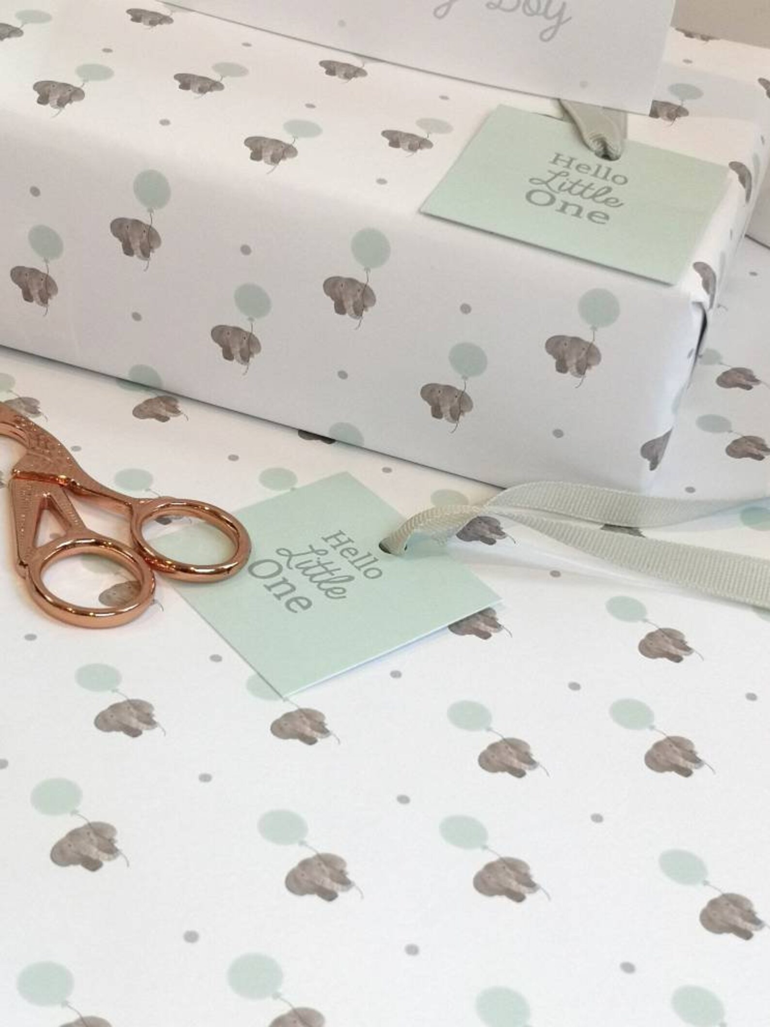 New Baby Gift Wrap Set New Baby Baby Boy Gift Paper Gift Etsy