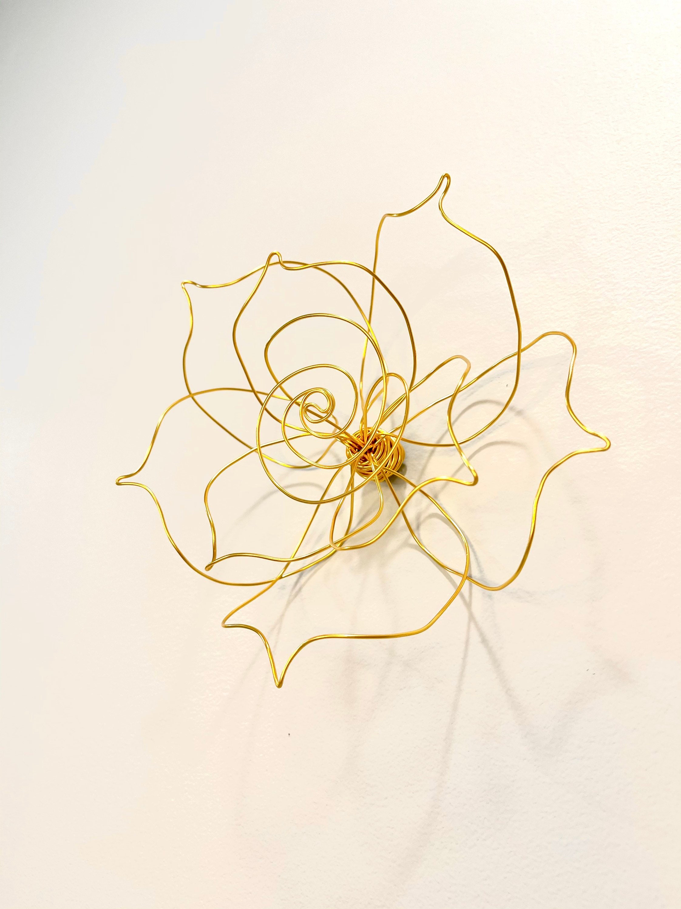 Home Decor Wall Decor Wall Hanging Rose Wire Art Wire | Etsy