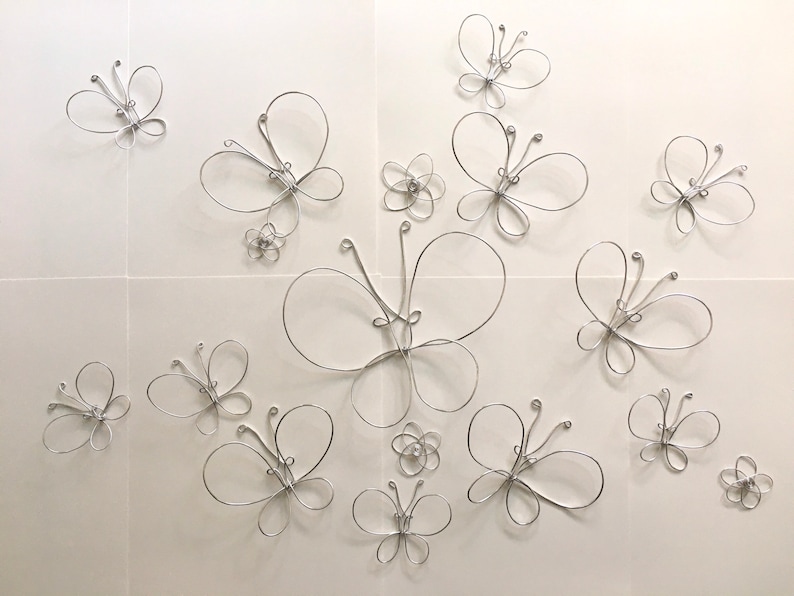 Home Decor. Wall Decor. Wire Art. 2 Butterflies Etsy