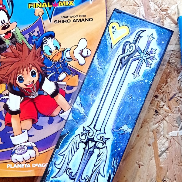 Kingdom Hearts Keyblade Bookmark - « Promised Sword » // pour livres et bandes dessinées, signets Anime, signets de jeux vidéo