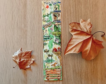 MapleStory bookmark for books and comics, MapleStory art print, Nexon Orbis wall art, video game art gift
