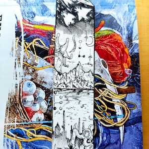 Lovecraft Bookmark art gift decor poster bestiary witchcraft occultart cthulhu mythos cosmic horror darkart bookmark lovecraftian gift