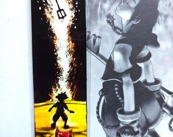 Marque-pages Kingdom Hearts pour livres et bandes dessinées, dessin, Kingdom Hearts, cadeau, marque-pages, jeux vidéo, art, Kingdom Hearts, Keyblade