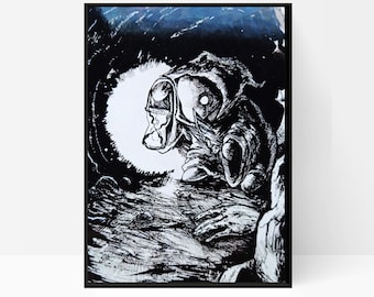Don Tonberry FFX Print Jeux vidéo Art Final Fantasy Décoration de chambre RPG Gamer Cadeau Final Fantasy Jeu vidéo Art