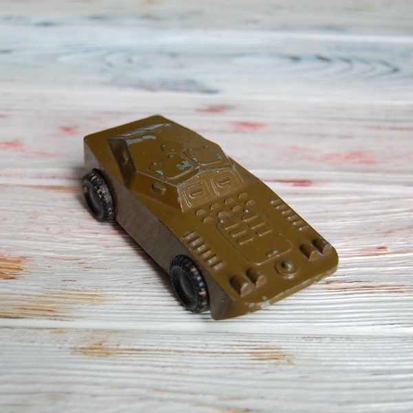 Soviet armored car Military car Collectible miniature military toy Vintage Military USSR Vintage military toy Made in USSR