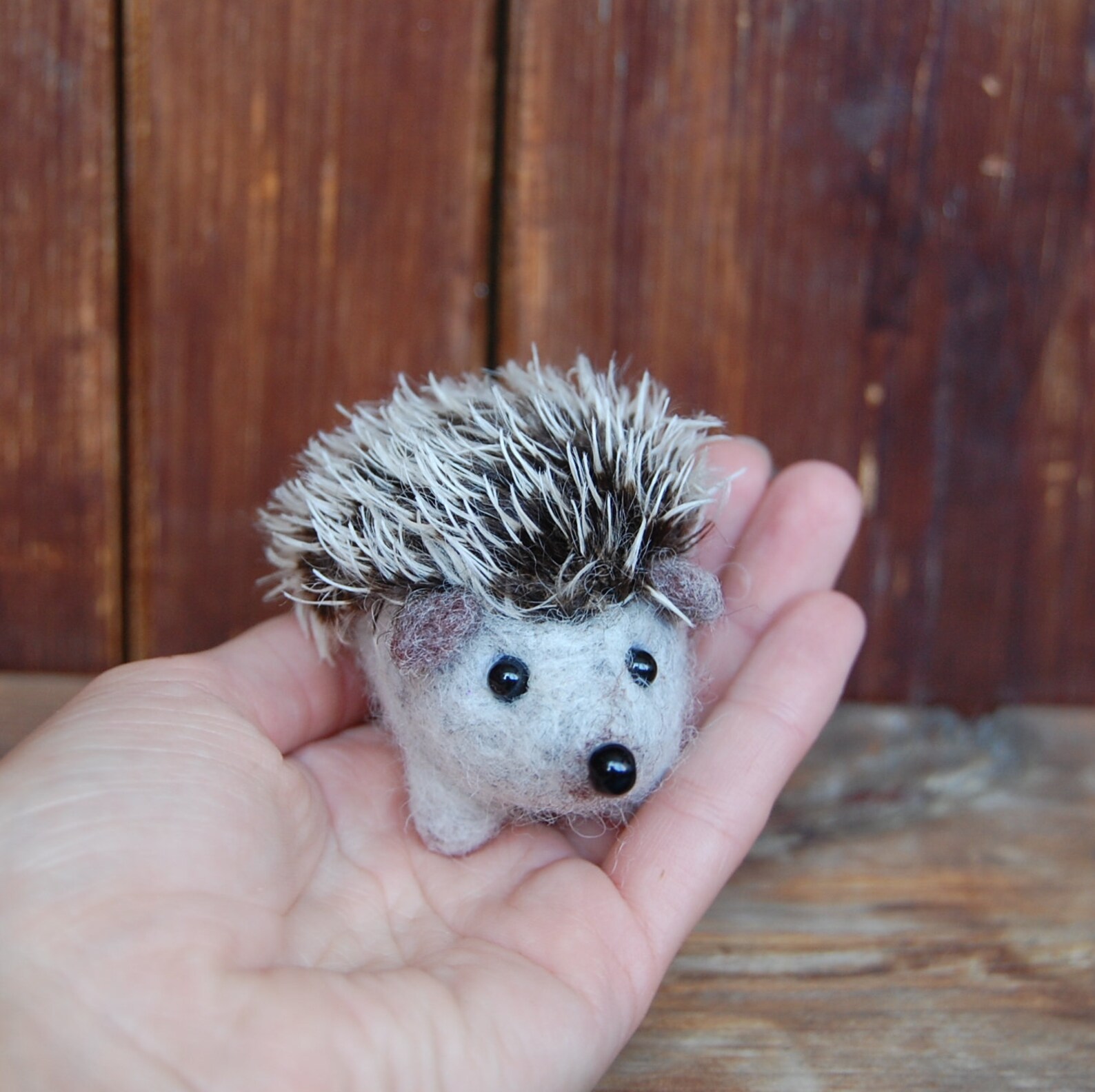 Needle Felted Hedgehog Cute Gift Wool Toy Home Decor Soft Etsy