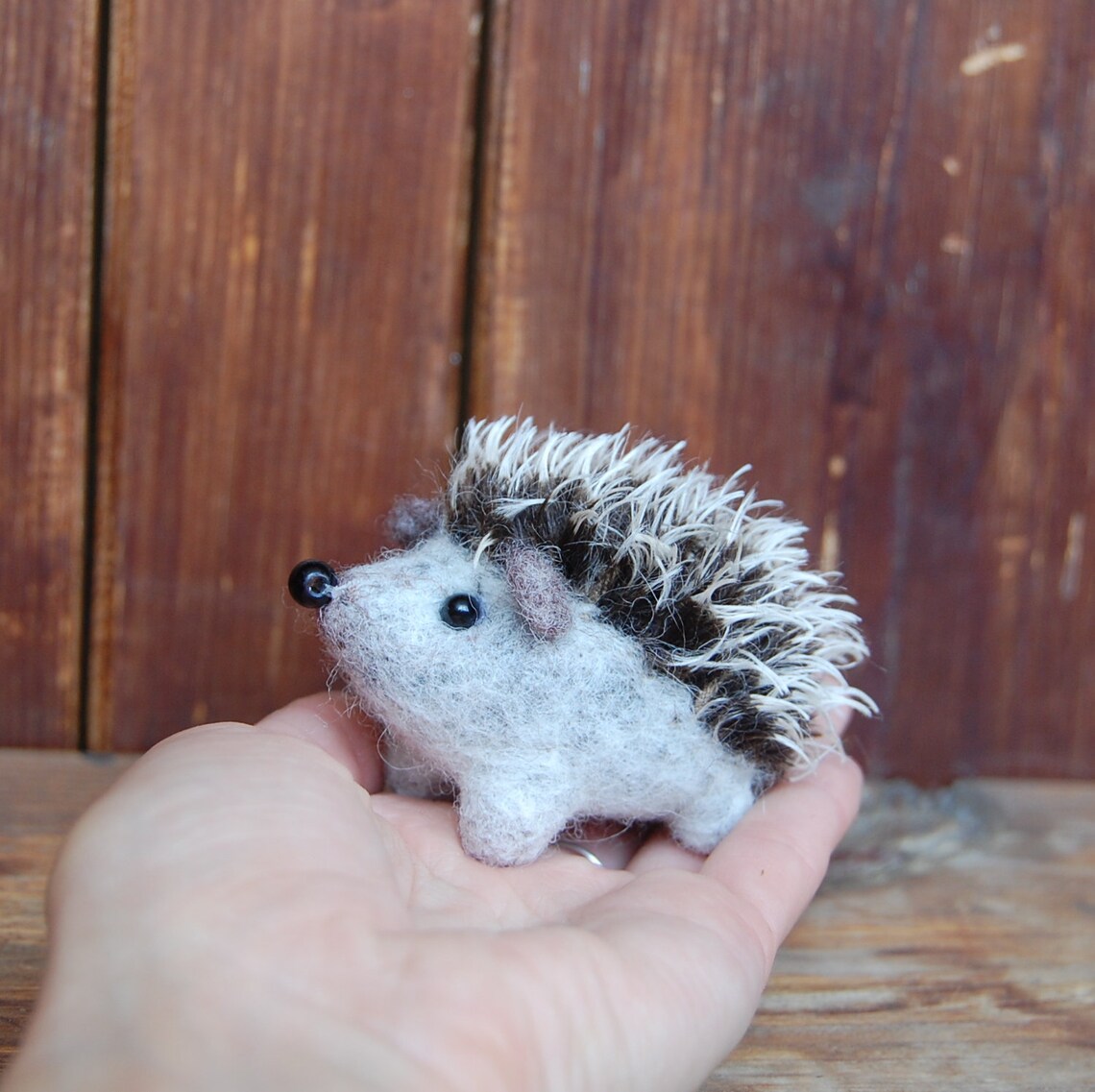 Needle Felted Hedgehog Cute Gift Wool Toy Home Decor Soft Etsy