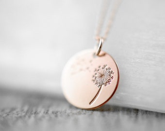 18K rosévergoldete Kette "Pusteblume"