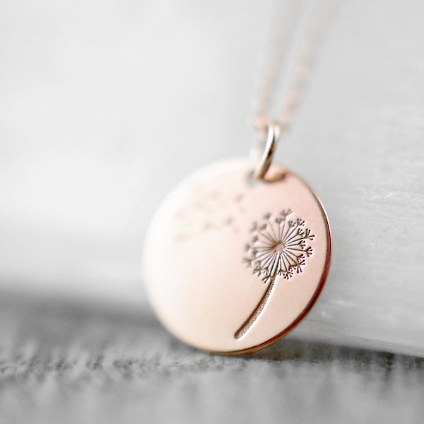 18K rosévergoldete Kette "Pusteblume"