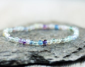 Fluorite bracelet faceted