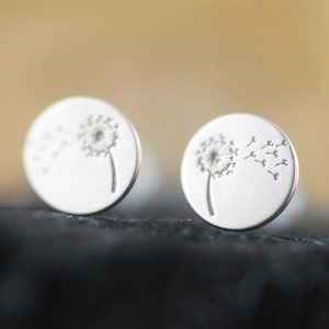 925 silver stud earrings "Dandelion"