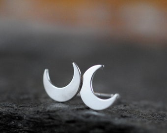 925 silver earrings "Crescent Moon"