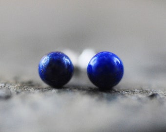 925 Silver Earrings Lapis Lazuli
