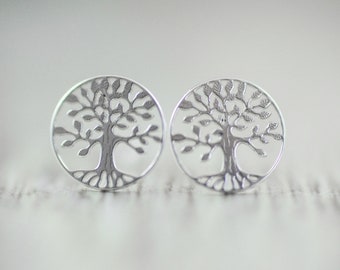 925 stud earrings "Tree of Life"