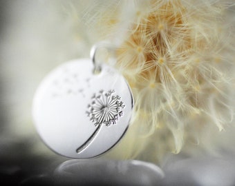 925 silver necklace "Dandelion" *rhodium plated*