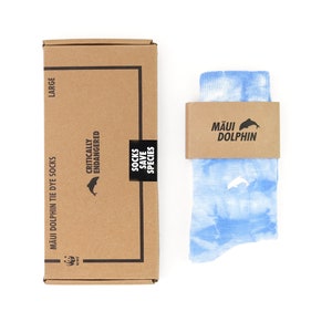 Maui Dolphin Tie Dye socks, blue image 5