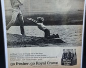 1964 Life Magazine Ad, RC Cola Ad, Royal Crown Cola Beverage Art, Vintage Print Ad, 2 Prints
