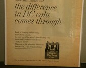 1962 Life Magazine Ad, RC Cola Ad, Royal Crown Cola Beverage Art, Vintage Print Ad
