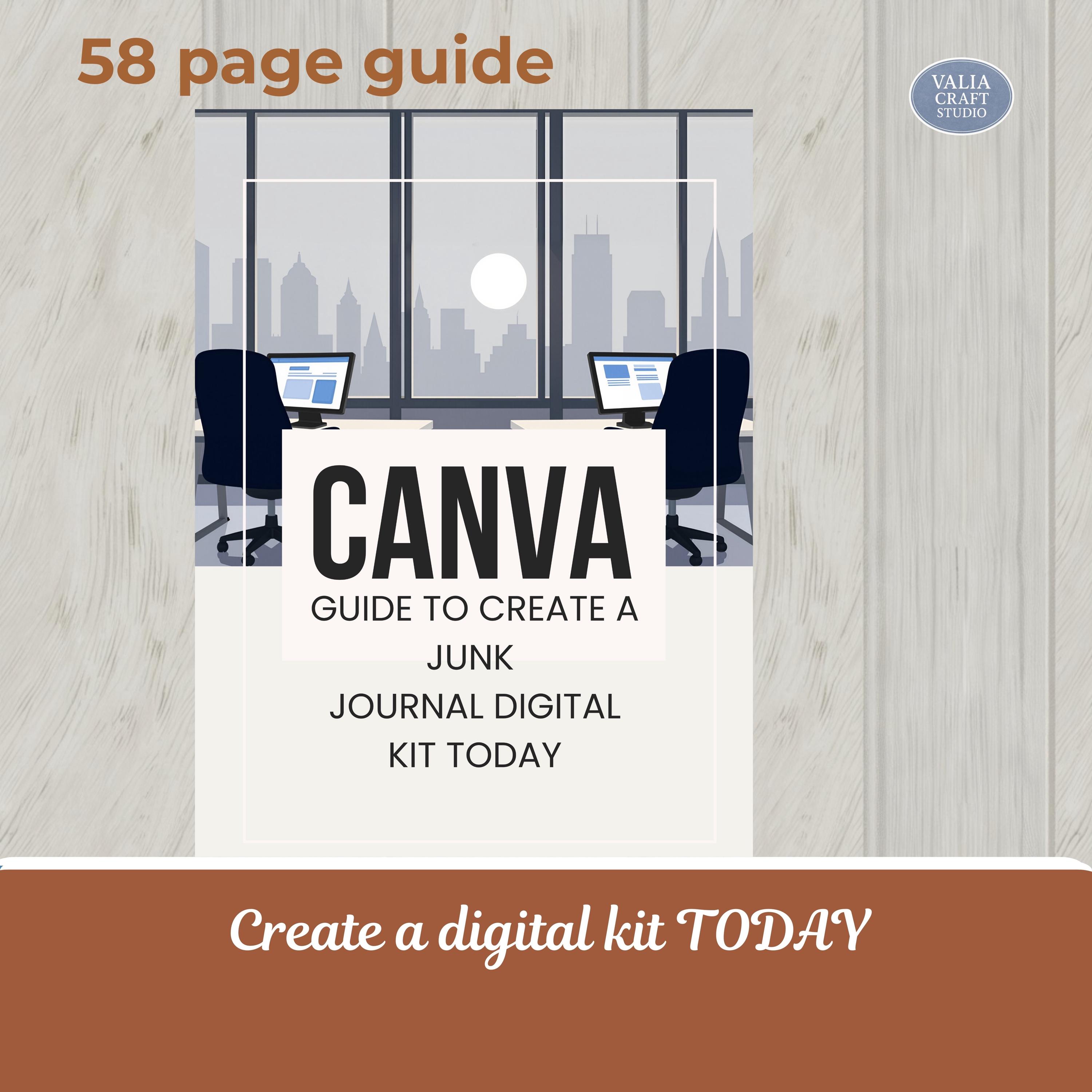 How to Create a Digital Junk Journal Kit |A Practical Canva Workflow ...