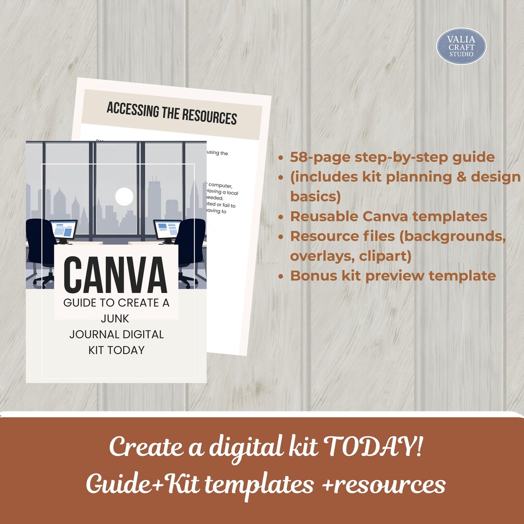 How to Create a Digital Junk Journal Kit |A Practical Canva Workflow ...