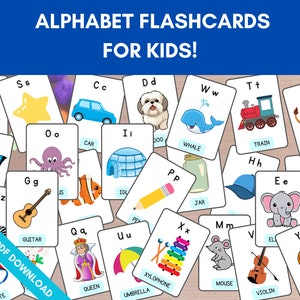Printable Alphabet Small and Large Flash Cards for Toddlers ...