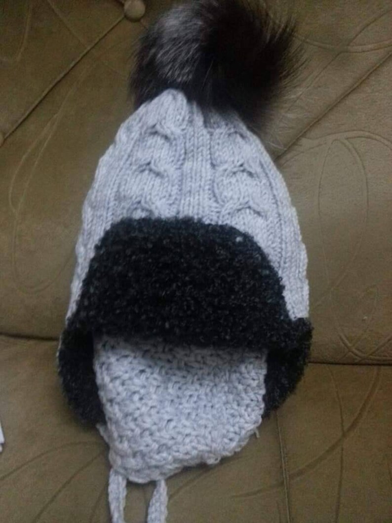 Handmade knitting hat for a boy