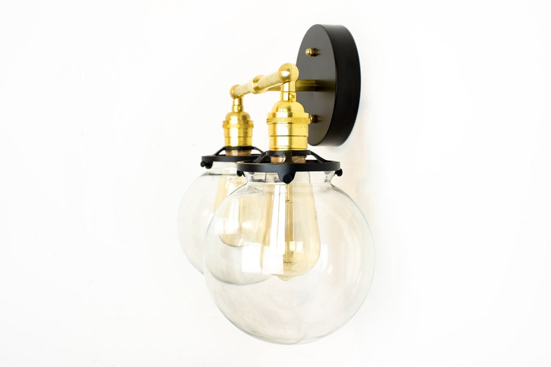 Globe Vanity Lighting Modern Vanity Light Bathroom Lights Etsy