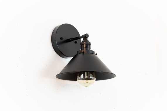 black bathroom wall lights