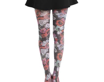 floral pantyhose