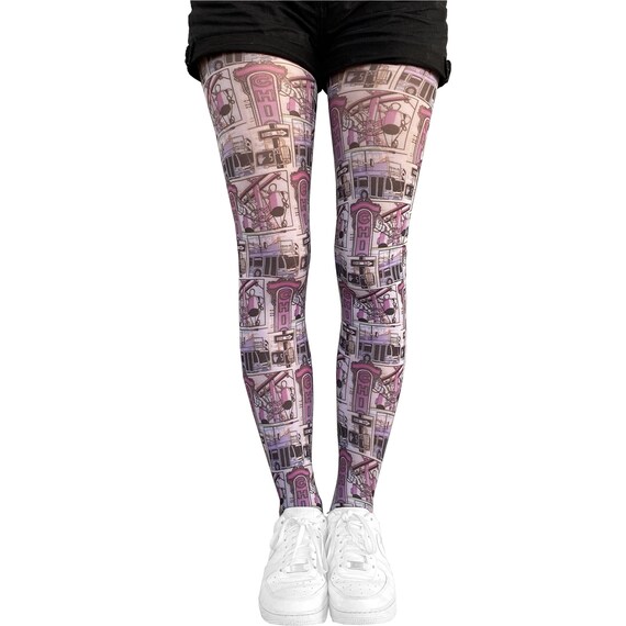 patterned opaque tights uk