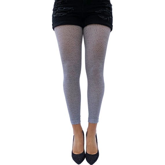 Glitter footless tights sale