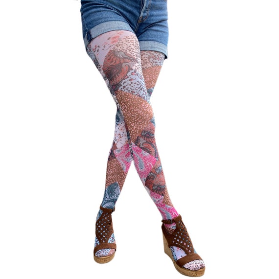 Paisley Chic Patterned Tights for Women 